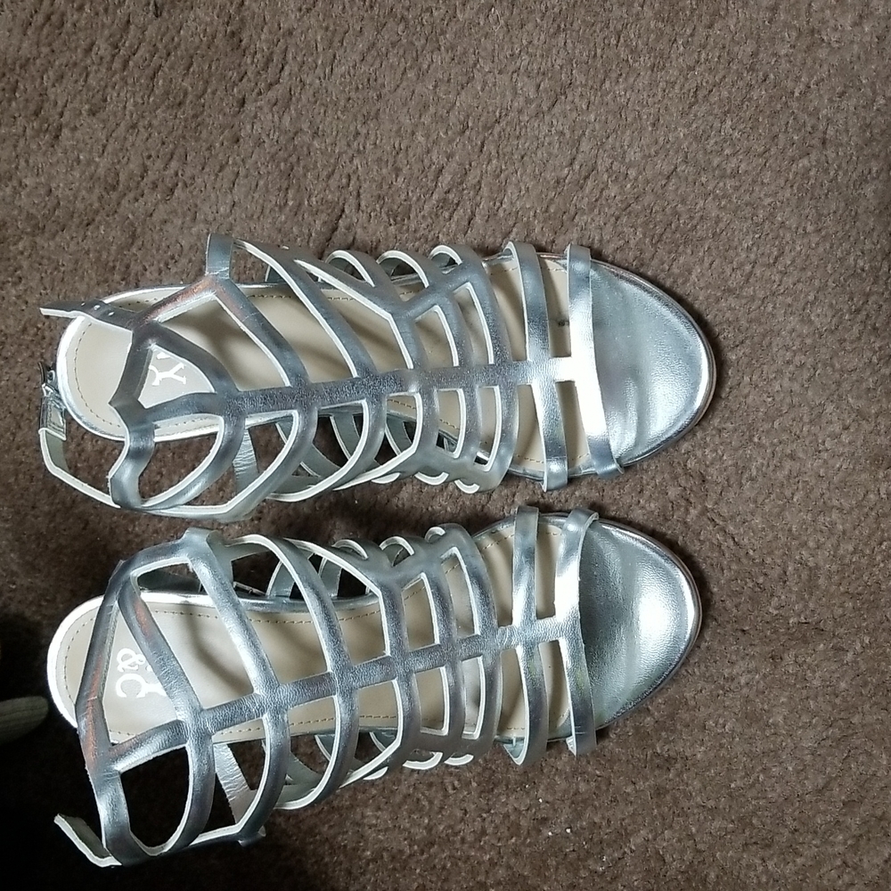 NYC Silver Heels